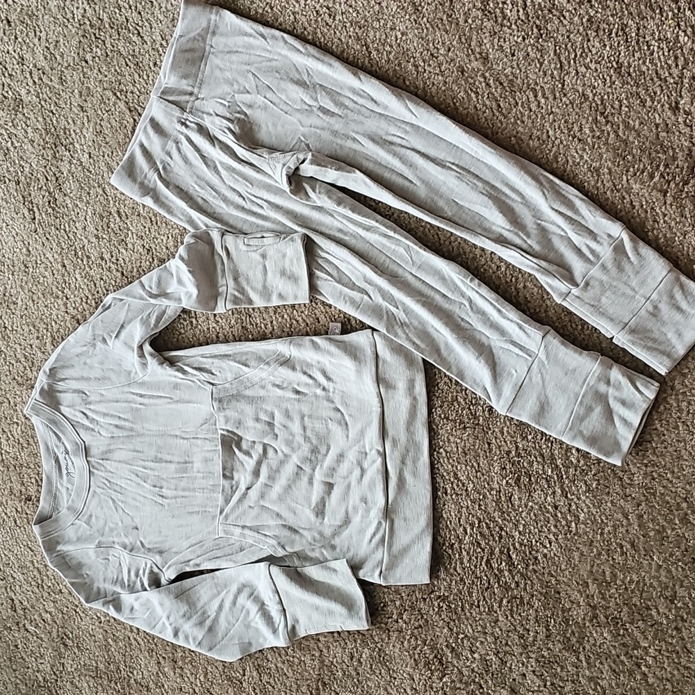 Goumi Kids Bamboo All Day Jogger Set Pajamas Size 4T Gray